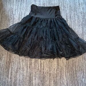 Grace Karin Women’s Size Medium 50s Style Petticoat Full Circle Tutu Skirt Black